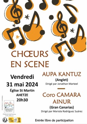 Cartel del concierto en Ahetze